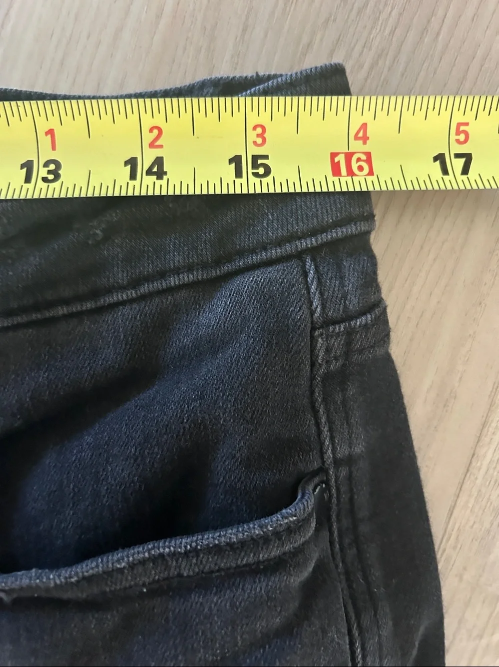 Judy Blue Distressed Flare Jeans 14W Black Stretch Denim Classic Casual